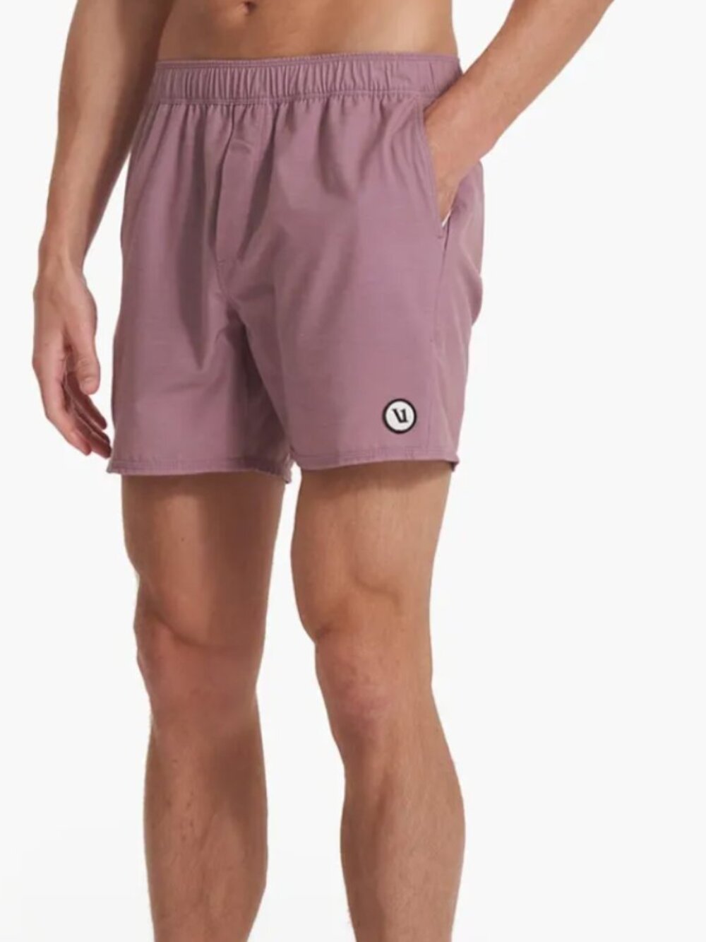 Vuori Mens Cape Shorts Marsala Pink Size XL
